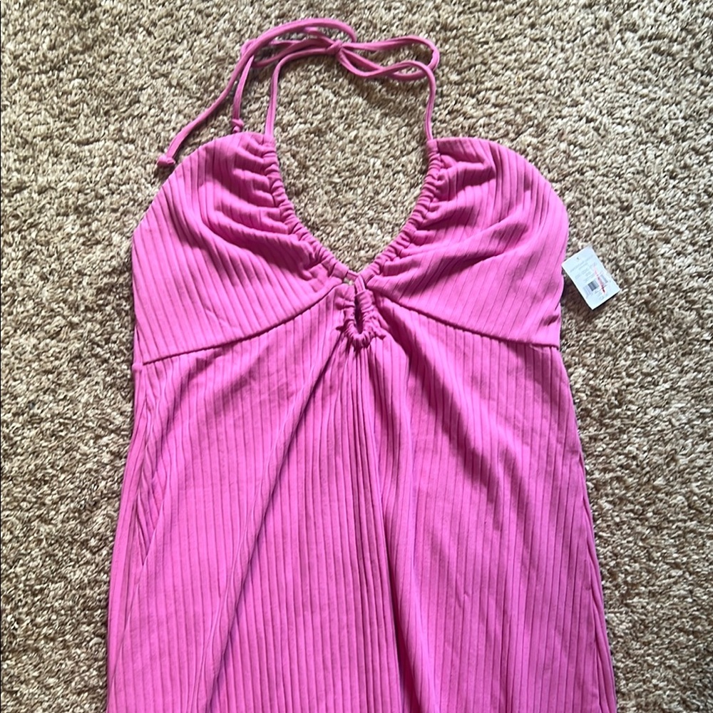 American Eagel Pink Halter Dress